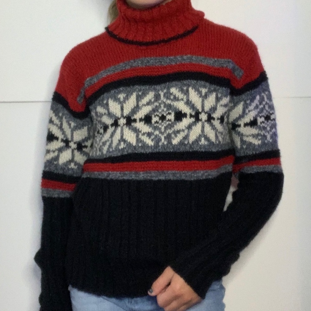 Seasonal sweater.